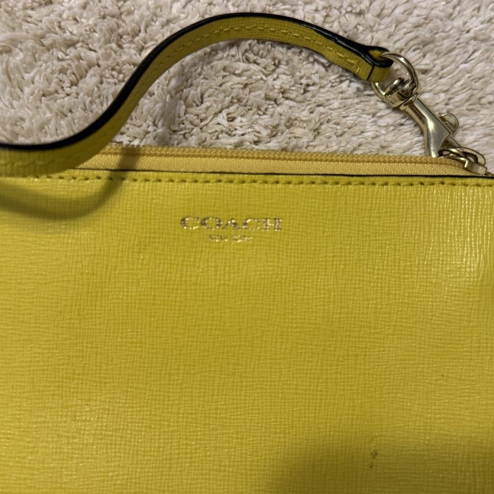 Bold Yellow Wristlet